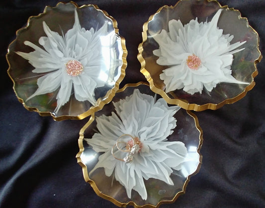 3D Floral Ring Dish / Trinketdish