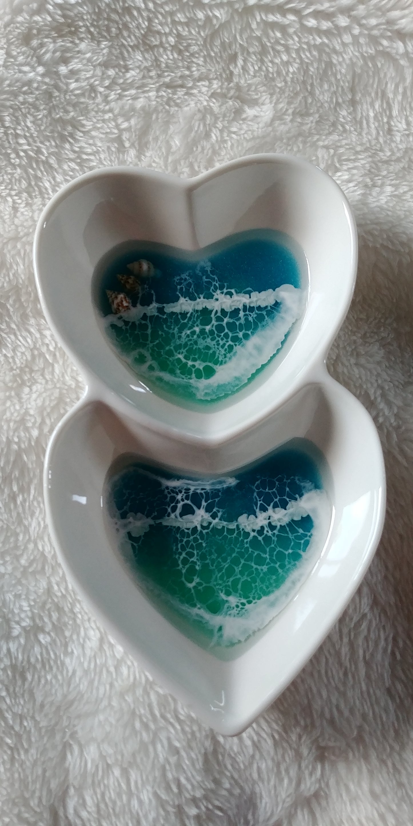 Double Heart Shaped Trinket Dish