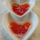 Sunset Ocean inspired Double Heart Trinket Dish